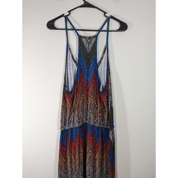 Banana Republic Chevron Sleeveless Maxi Dress Women Size M - Picture 4 of 8